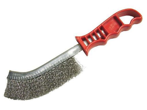 Picture of Faithfull Red Handle Wire Scratch Brush (Steel)
