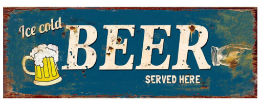 Picture of Primus "Beer Served Here" Metal Plaque