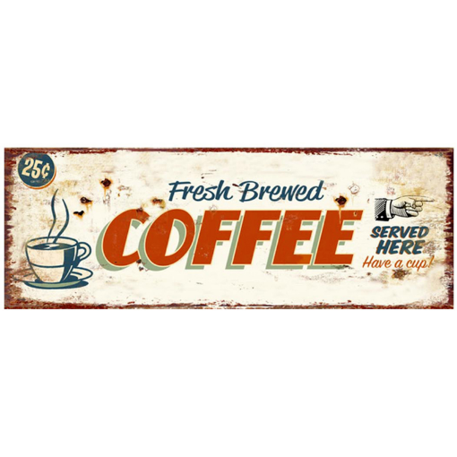 Picture of Primus "Coffee Served Here" Metal Plaque