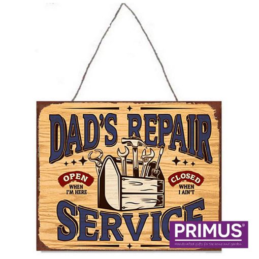 Picture of Primus "Dad's Repair Service" Metal Plaque