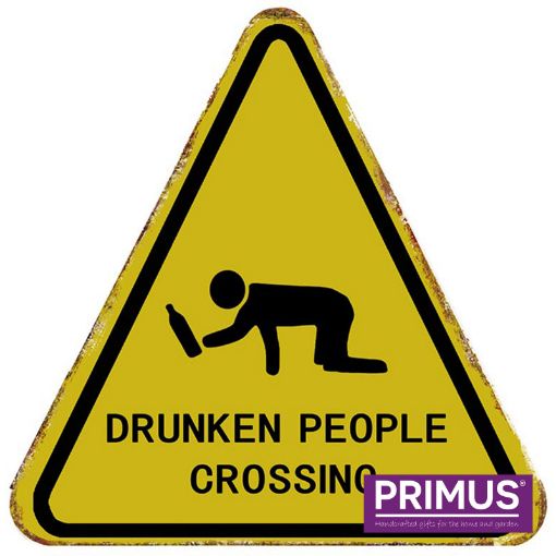 Picture of Primus "Drunk People Crossing Road" Metal Plaque