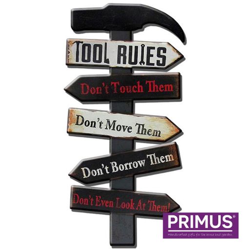 Picture of Primus "Tool Rules" Metal Plaque
