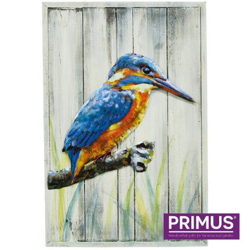 Picture of Primus Gallery Kingfisher On Wood Wall Art