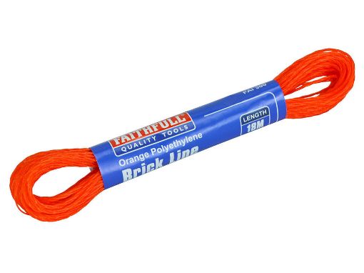 Picture of Faithfull Orange Poly Brick Line - 18m