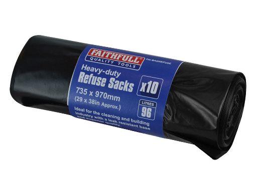 Picture of Faithfull Heavy Duty Refuse Sack - Roll of 10