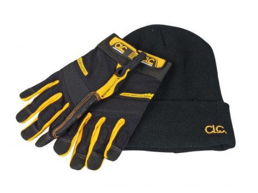 Picture of Kunys CLC Flex-Grip Carpenters Gloves & Beanie Hat Set