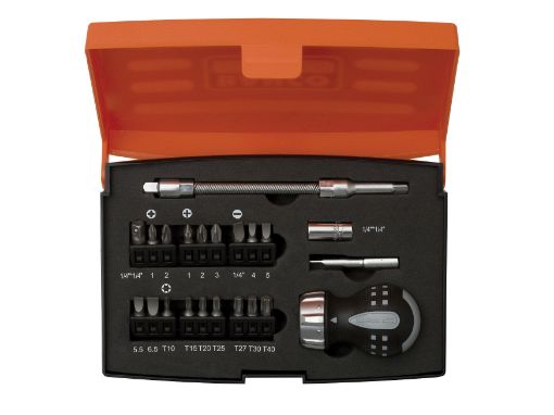 Picture of Bahco 808050S-22 Stubby Ratchet Screwdriver 22 Piece Set