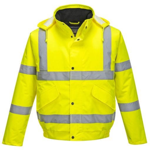 Picture of Portwest S463 Hi-Vis Bomber Jacket - Yellow