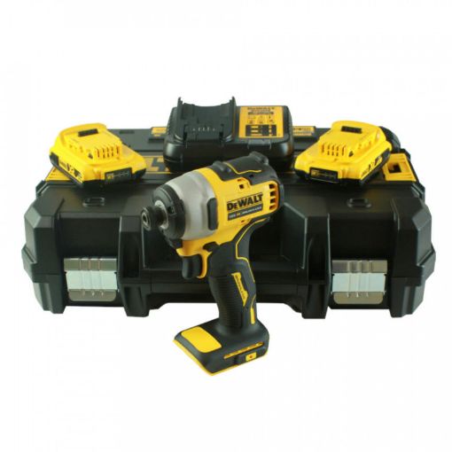 Picture of DeWalt 18V Brushless Impact Driver With 2 X 2.0AH Batteries & T-Stak Kit Box
