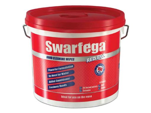 Picture of Swarfega Red Box Heavy-Duty Trade Hand Wipes - 150 Wipes