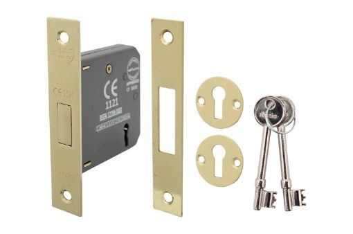 Picture of Perry Shield CE Certifire 3 Lever Deadlock With Removable Plate - FD60