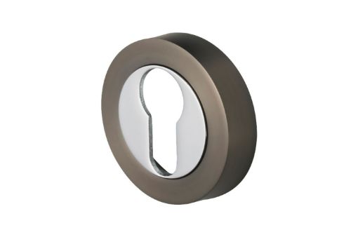Picture of Perry Vision Designer Escutcheon On  Round Rose - Euro Cylinder