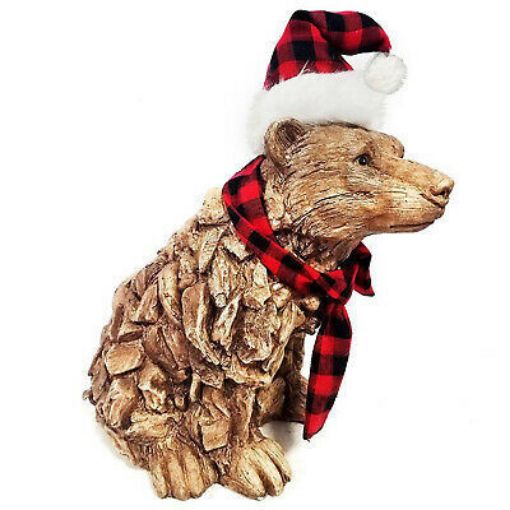 Picture of Primus Xmas Wood Effect Poly Resin Polar Bear