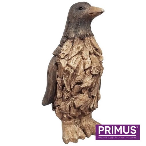 Picture of Primus Wood Effect Polyresin Penguin