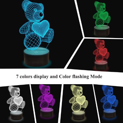Picture of MyGlow 3D Light Teddy Bear