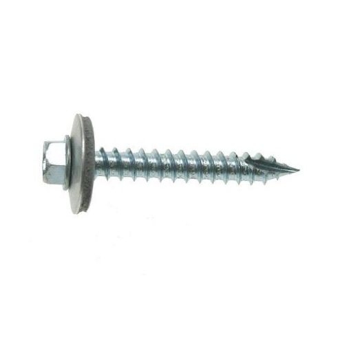 Picture of JCP Metalfix Gash Point Screws Zinc Plated With 19mm Washer - Pack of 100