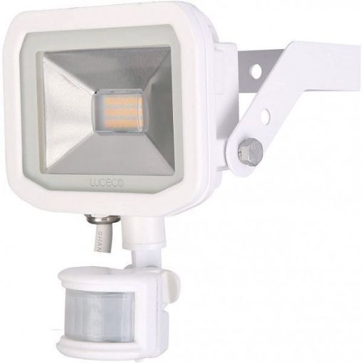 Picture of Luceco guardian LED Floodlight With PIR Sensor - White 240V with 1m Cable