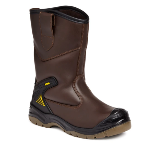 Picture of Apache Waterproof Safety Rigger Boots - Brown