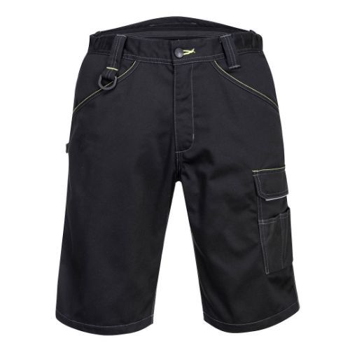 Picture of Portwest PW349 Work Shorts - Black