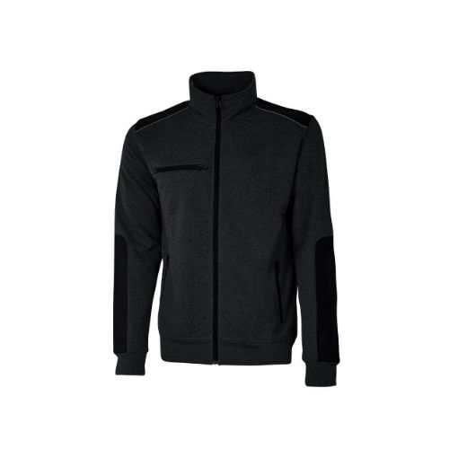 Picture of U-Power Snug Full Zipped Sweatshirt - Black Carbon