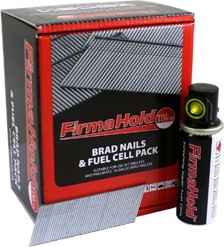 Picture of Firmahold Galvanised Angled 16G Brad Nails & Gas (Box of 2000)