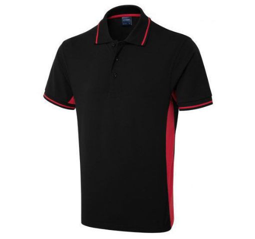 Picture of Dickies 2 Tone Polo Shirt - Red/Black