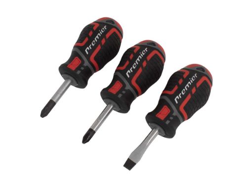 Picture of Sealey 3 Piece GripMAX Red Screwdriver Set