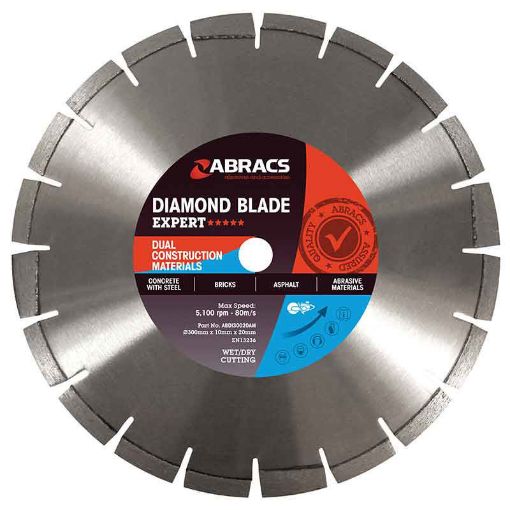 Picture of Abracs Expert Dual Material Diamond Blade - 350mm x 10mm x 20mm