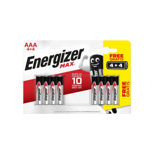 Picture of Energizer MAX AAA Alkaline Batteries - Pack of 8