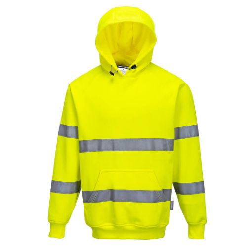 Picture of Portwest B304 Hi-Vis Hoodie - Yellow