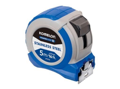 Picture of Komelon Stainless Steel PowerBlade Pocket Tape 5m/16ft (Width 27mm)