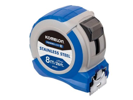 Picture of Komelon Stainless Steel PowerBlade Pocket Tape 8m/26ft (Width 27mm)