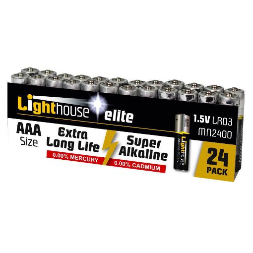 Picture of Lighthouse AAA Batteries Bulk Pack of 24