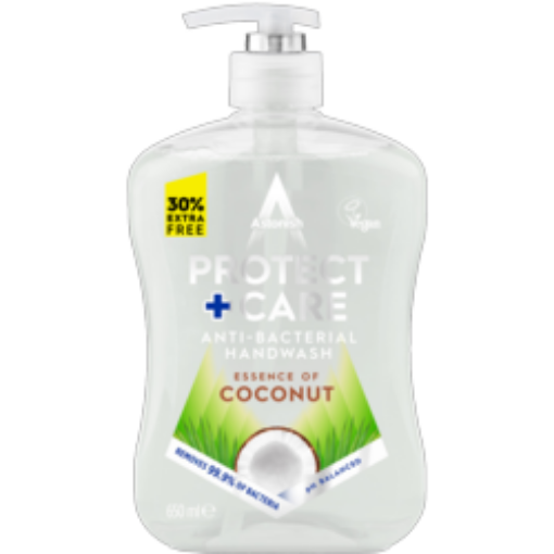 Picture of Astonish Protect + Care Anti Bacterial Handwash - Essence Of Coconut, 650ml