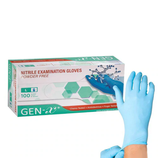 Picture of SafeTouch Blue Nitrile Powder–Free Gloves