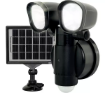 Picture of Luceco LED Twin Security Light With Solar Panel 4W 400 Lumen 5000K Battery Powered