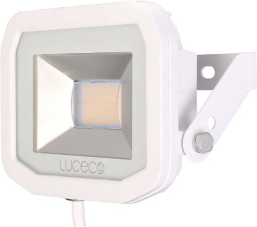 Picture of Luceco guardian 22W LED Floodlight - White 240V with 1m Cable