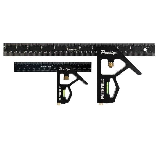 Picture of Faithfull Prestige Combination Square Twin Pack 150mm (6in) & 300mm (12in)