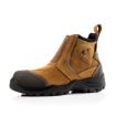 Picture of BuckBootz Bang Guardz Brown Leather Safety Dealer Boots with Ankle Protection