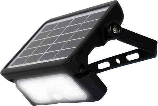 Picture of Luceco Solar Guardian LED Floodlight With PIR Sensor IP65 Rated 5W / 550 Lumen - Black