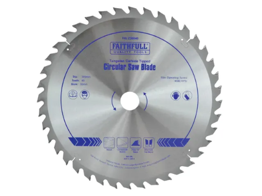 Picture of Faithfull TCT Circular Saw Blade 300 x 30mm x 40T POS