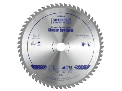 Picture of Faithfull TCT Circular Saw Blade 300 x 30mm x 60T POS