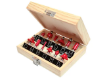 Picture of Faithfull TC Router Bit Set 12 in Case 1/4in Shank