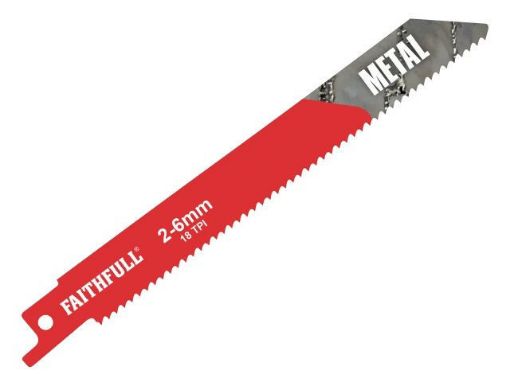 Picture of Faithfull Sabre Saw Blades For Metal - Packs of 5