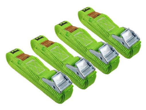 Picture of Faithfull Cam Buckle Tie Down Strap 25mm x 5m, 4 Pack