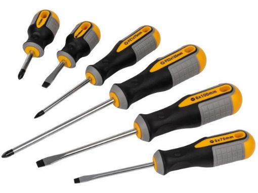 Picture of Roughneck Set of 6 Assorted Screwdrivers