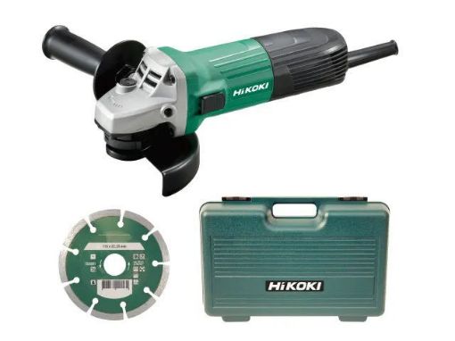 Picture of Hikoki 115mm Angle Grinder With Case & Diamond Blade 110V