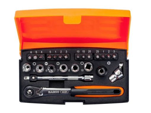 Picture of Bahco 1/4In Drive Socket - 24 Piece Set