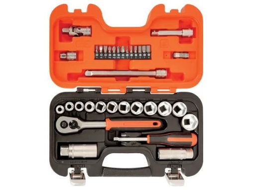 Picture of Bahco 34 Piece Socket Set, Metric 3/8in Drive + 1/4in Accessories