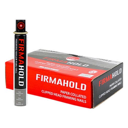 Picture of Firmahold Clipped Head Collated Nails & Fuel Cell - Ring Shank - A2 Stainless Steel